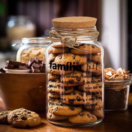 Imagem de Pote 500ml Hermético Vidro Com Tampa De Rolha Para Armazenar Temperos, Biscoitos Ou Usar Em Projetos De Artesanato