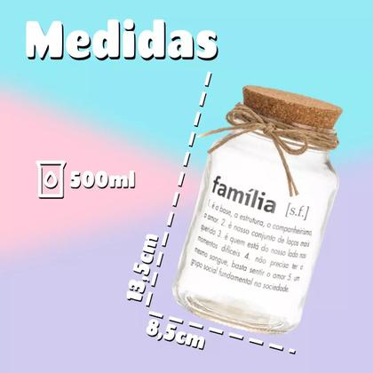 Imagem de Pote 500ml Hermético Vidro Com Tampa De Rolha Para Armazenar Temperos, Biscoitos Ou Usar Em Projetos De Artesanato