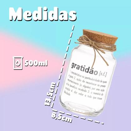 Imagem de Pote 500ml Hermético Vidro Com Tampa De Rolha Para Armazenar Temperos, Biscoitos Ou Usar Em Projetos De Artesanato