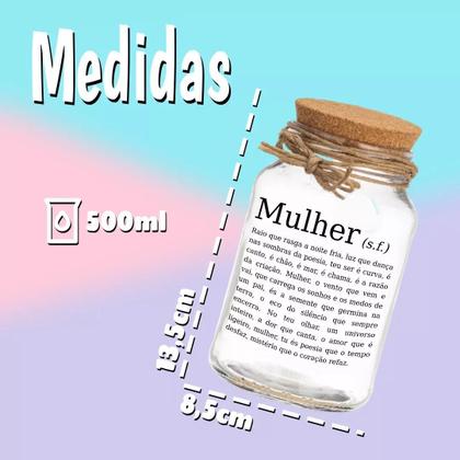 Imagem de Pote 500ml Hermético Vidro Com Tampa De Rolha Para Armazenar Temperos, Biscoitos Ou Usar Em Projetos De Artesanato