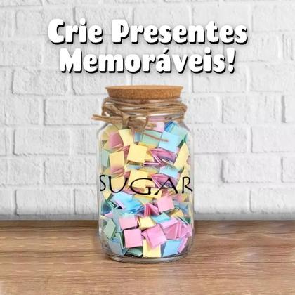 Imagem de Pote 500ml Hermético Vidro Com Tampa De Rolha Para Armazenar Temperos, Biscoitos Ou Usar Em Projetos De Artesanato