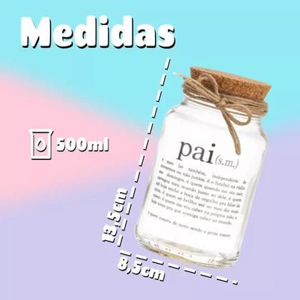 Imagem de Pote 500ml Hermético Vidro Com Tampa De Rolha Para Armazenar Temperos, Biscoitos Ou Usar Em Projetos De Artesanato