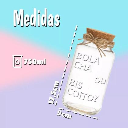 Imagem de Pote 750ml Hermético Vidro Com Tampa De Rolha Para Armazenar Temperos, Biscoitos Ou Usar Em Projetos De Artesanato