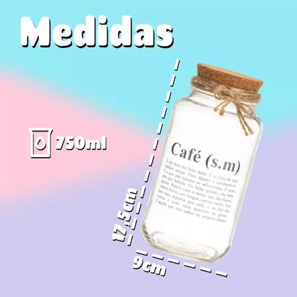 Imagem de Pote 750ml Hermético Vidro Com Tampa De Rolha Para Armazenar Temperos, Biscoitos Ou Usar Em Projetos De Artesanato
