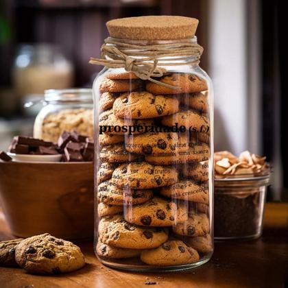 Imagem de Pote 750ml Hermético Vidro Com Tampa De Rolha Para Armazenar Temperos, Biscoitos Ou Usar Em Projetos De Artesanato