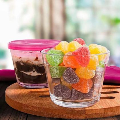 Imagem de Pote Americano Vidro Clássico Papinha c/ Tampa Sortida 6UNI