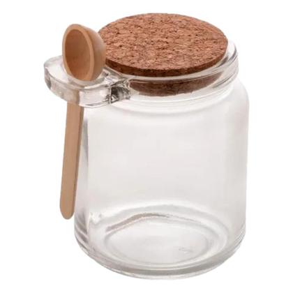 Imagem de Pote avulso lyor com colher e tampa rolha 240 ml  1902 vidro