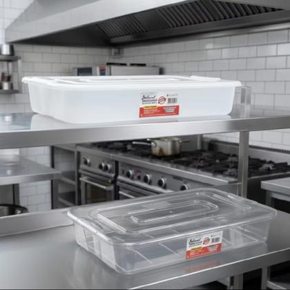 Imagem de Pote Bandeja Multiuso 10 Litros com Tampa Freezer, Padaria,Churrasco,Salgados