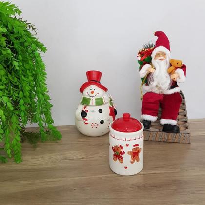 Imagem de Pote cerâmica boneco de neve