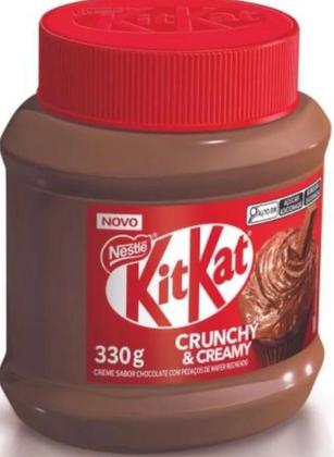 Imagem de Pote Creme Chocolate Crocante Kit Kat Crunchy Creamy 330g Nestlé