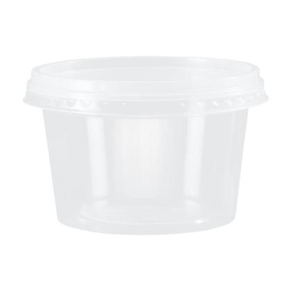 Imagem de Pote de 250ml Redondo com tampa Transparente Cristalcopo com 25 unidades