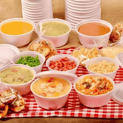 Imagem de Pote De Isopor Térmico Caldos Sopas Açaí 360ml - 25 Unid.