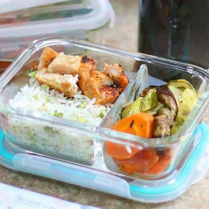 Imagem de Pote de Marmita com Divisória Trava Tampa Microondas - 24 UNI