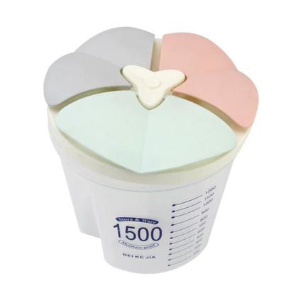 Imagem de Pote de Plástico Divisórias Transparente Cozinha Alimentos Dia das Mães Arroz Feijão Macarrão Café Açúcar Farinha Armário Lavanderia