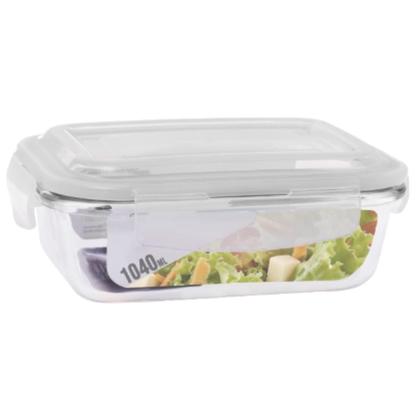 Imagem de Pote de Vidro 1040ML Vai ao Forno, Microondas Com Tampa 15Un