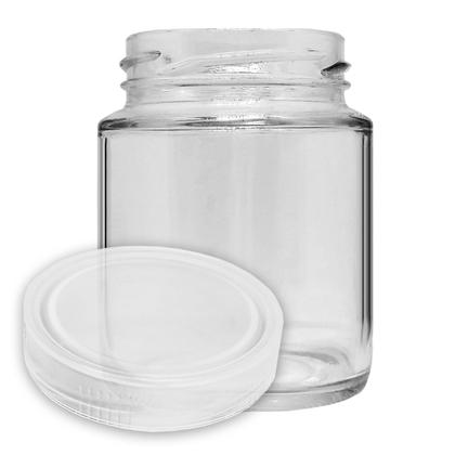 Imagem de Pote de Vidro 200ml para Papinha Leite Materno Com Tampa Plastica - 10 Unidades