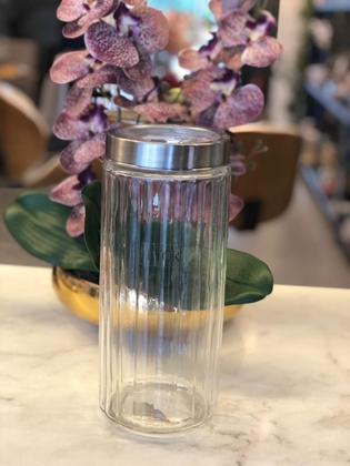 Imagem de Pote de vidro borossilicato c/tampa de aco inox c/visor de acrilico sydney 2,1l