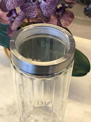 Imagem de Pote de vidro borossilicato c/tampa de aco inox c/visor de acrilico sydney 2,1l