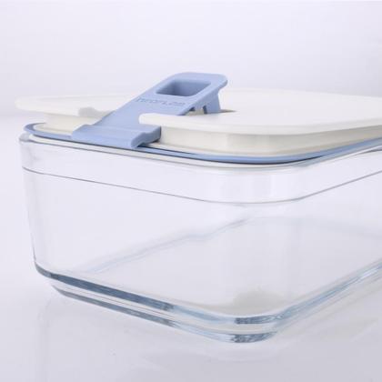 Imagem de Pote De Vidro Hermético Retangular - Tampa Com Alavanca - 23
