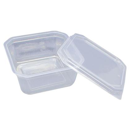 Imagem de Pote Descartável 150ml Quadrado Com Tampa C/ 100 Unidades - prafesta
