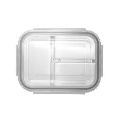 Imagem de Pote Hermético 2 Divisórias Lyor De Vidro Borossilicato 1L