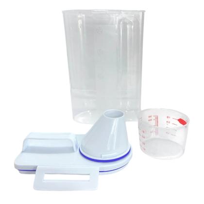 Imagem de Pote Hermético 2 Litros Para Armazenar Grãos Alimentos Temperos Vedação Total