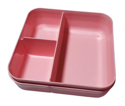 Imagem de Pote Hermético com 3 divisórias Marmita Miami DUP 700ml Livre de BPA Freezer Micro-ondas Papinha