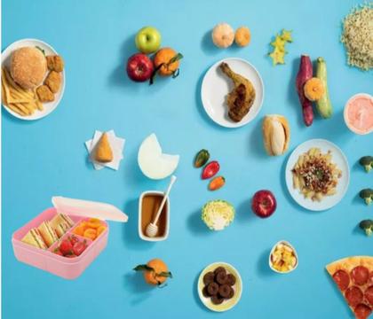 Imagem de Pote Hermético com 3 divisórias Marmita Miami DUP 700ml Livre de BPA Freezer Micro-ondas Papinha