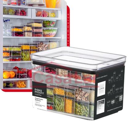 Imagem de Pote Hermético de Acrílico Transparente 1800ml Lumini Paramount Cozinha Porta Mantimento