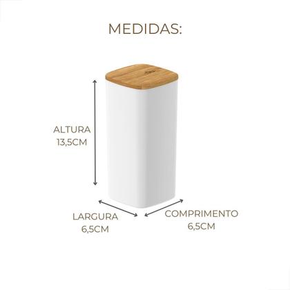 Imagem de Pote Hermético Keep 340ml - Organização com Tampa de Bambu