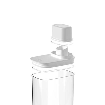 Imagem de Pote Hermético Para Mantimentos com Medidor 1,5L Drop Branco