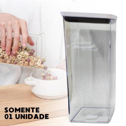 Imagem de Pote Hermético Retangular Empilhável Cozinha 2,9 Litros Organiz