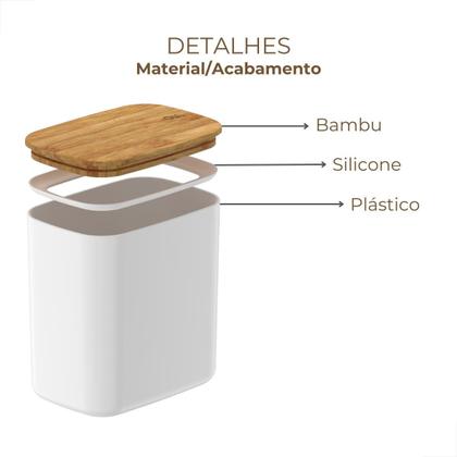 Imagem de Pote Hermético Retangular Keep  1,5L  Organizador