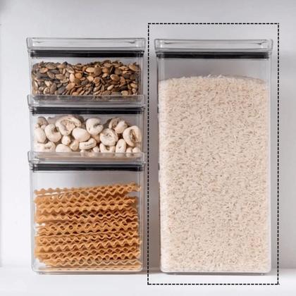 Imagem de Pote Hermético Retangular Para Alimentos Lumini 2.600ml Paramount