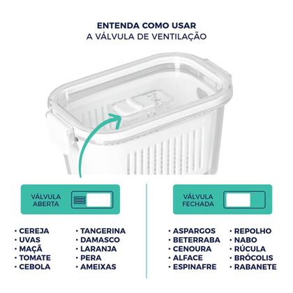 Imagem de Pote Hermético Slim Multiuso Empilhavel 845ML Organizador