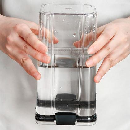 Imagem de Pote Hermetico Tampa com Trava 1300ml Veda Conserva Armazenamento Acrilico Transparente Tempero Mantimento Alimento Cozinha Armario Multiuso Resistent