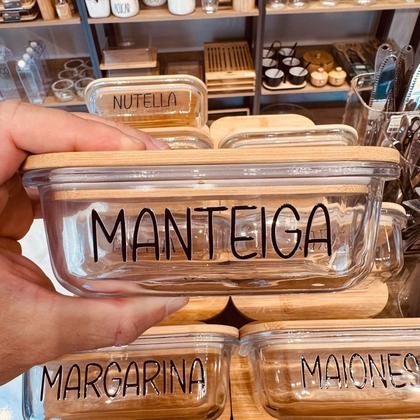 Imagem de Pote Hermético Vidro (370 ml) Manteiga