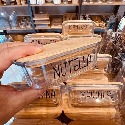 Imagem de Pote Hermético Vidro (370 ml) Nutella