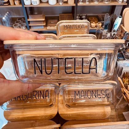 Imagem de Pote Hermético Vidro (370 ml) Nutella