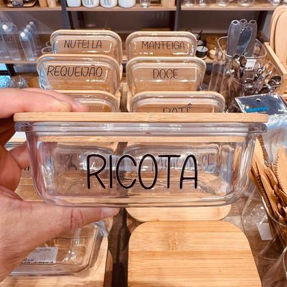 Imagem de Pote Hermético Vidro (370 ml) Ricota