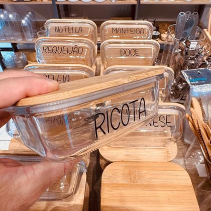 Imagem de Pote Hermético Vidro (370 ml) Ricota