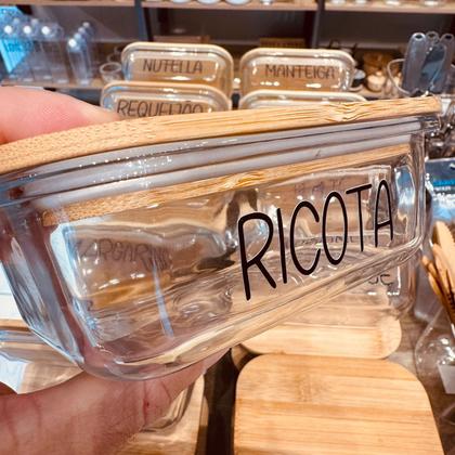 Imagem de Pote Hermético Vidro (370 ml) Ricota