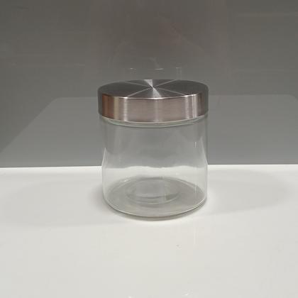 Imagem de Pote Home&Co 12x11x11cm Vidro Transparente 850ml para Cozinha Mantimentos e Alimentos