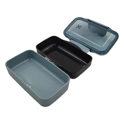 Imagem de Pote Marmita Com Divisoria Lunch Box Electrolux 2 Em 1 Preta