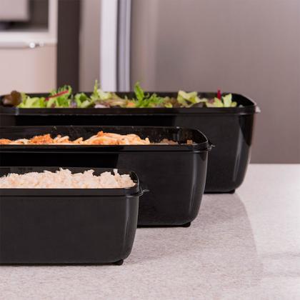 Imagem de Pote Multiuso Premium Retangular 500 mL Armazenamento Alimentos Prático Polipropileno Livre de BPA Resistente Micro-ondas Freezer