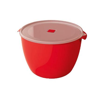 Imagem de Pote Multiuso Redondo Uz C/ Tampa 10 Litros Premium Vermelho