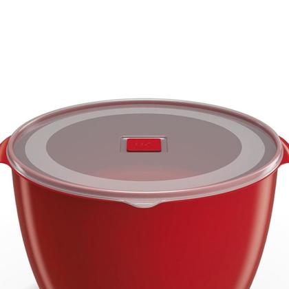 Imagem de Pote Multiuso Redondo Uz C/ Tampa 10 Litros Premium Vermelho