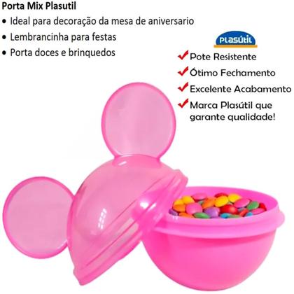 Imagem de Pote Orelhas Minnie Kit 10 Festa Infantil Aniversario