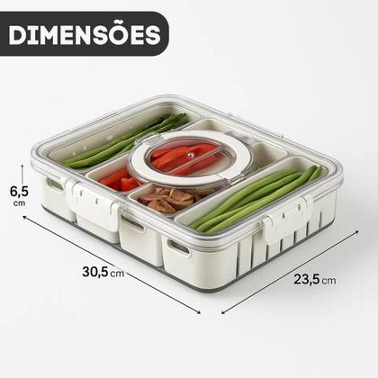 Imagem de Pote Organizador com Tampa 4 Dìvisórias