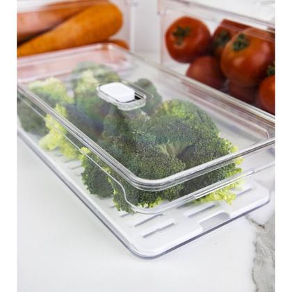 Imagem de Pote Organizador de Alimentos Geladeira Clear Fresh Ou